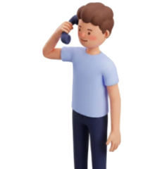 A Care Navigator on the phone, ready to help a family.